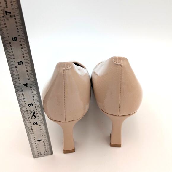Steve Madden Nathalia Patent Leather Kitten Heels Pumps Nude Size US9.5M EU40 - Picture 4 of 11